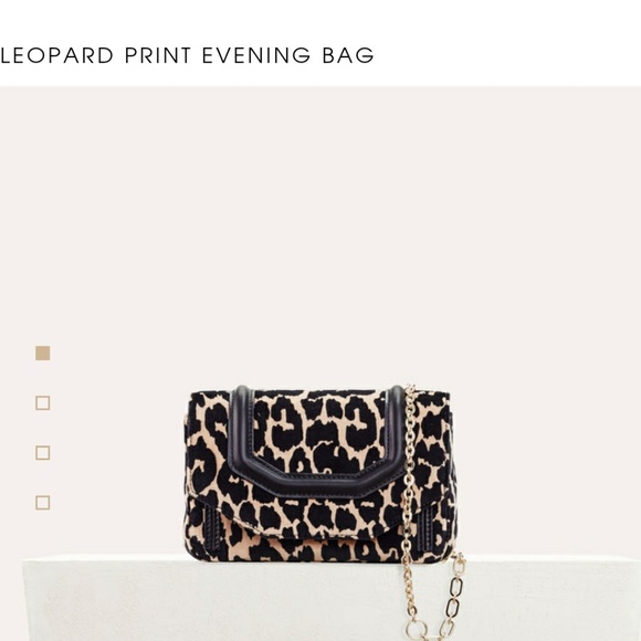 NWT Maje Leopard Print Evening Bag - Picture 7 of 8